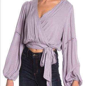Free People Dream Girl Wrap Top